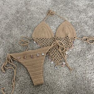 Crochet swim with seashells